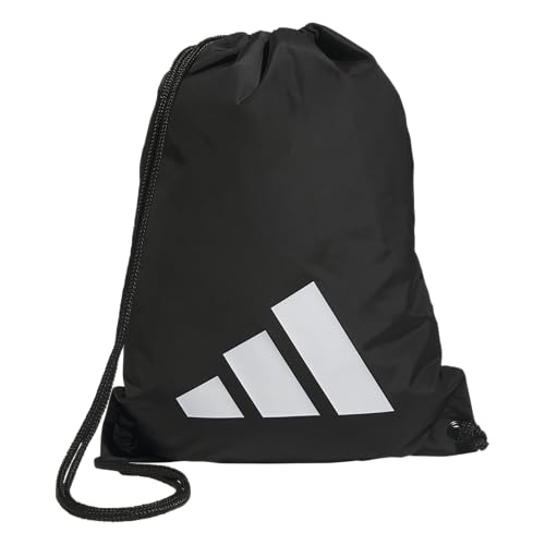 adidas Ready Sackpack – Drawstring Backpack Gym Bag, 13L - color: Black/White