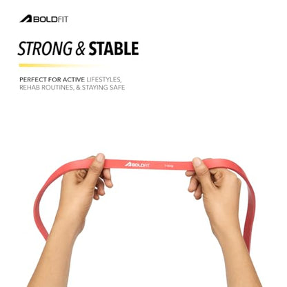 Boldfit heavy resistance band workout exercise and stretching pull up bands home exercise bands for gym men women resistance bands bands - style: Red: 7–15 kg