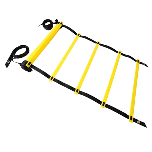 Agility Ladder Footwork Exercise Ladder Speed Training for Sports with Portable Design for Football Basketball Tennis Soccer Fitness Home Gym - size: 3 Meters and 6 Rung