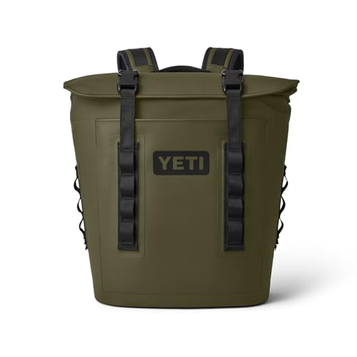 YETI Hopper M Series Backpack Soft Sided Coolers with MagShield Access - color: Olive, size: M12