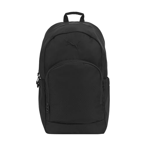 PUMA Women's Stellar Backpack with Luggage Strap, Padded Adjustable Straps & Water Bottle Pockets, Black, One Size - color: Black