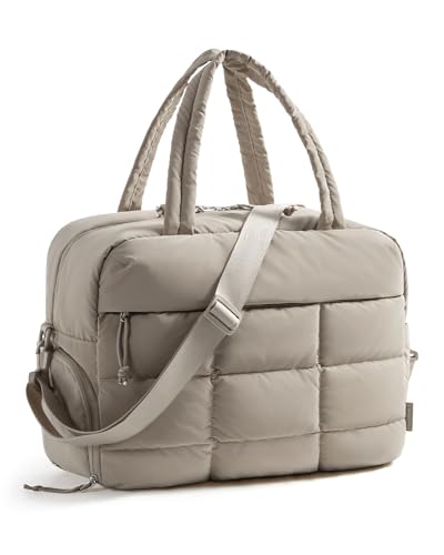 BAGSMART Gym Bag for Women, Carry on Travel Duffel Bag, Water-resistant Weekender with Shoe Compartment for Gym Travel Work, Camel, Medium - color: M-Camel, size: Medium