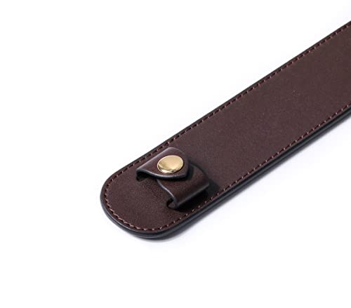 Leather Shoulder Strap Pad for Designer Trendy Bags - color: Coffee Color
