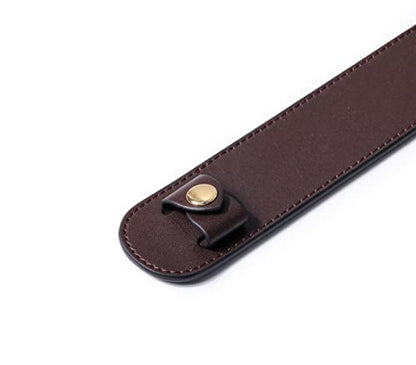 Leather Shoulder Strap Pad for Designer Trendy Bags - color: Coffee Color