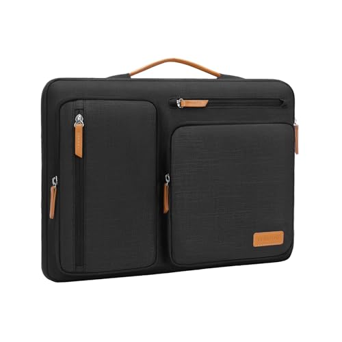 MOSISO 360 Protective Laptop Case 13 inch, 13 inch Laptop Sleeve Compatible with MacBook Air M5 M4 M3 M2 M1 2026-2018/Neo/Pro M2 M1, Side Open Carrying Case with 4 Zipper Pockets&Handle, Black - color: Black, size: 13 inch