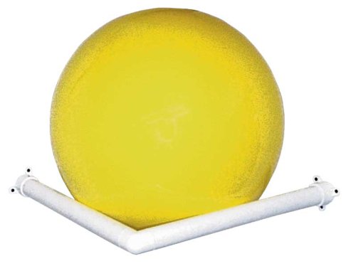 Storage Rack, Exercise Ball, Corner Wall-mount, White, Made in USA