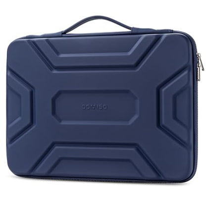 DOMISO 14 inch Laptop Sleeve with Handle, Shockproof & Waterproof EVA Protective Laptop case, Hard Laptop Sleeve for 14" HP Dell Asus Lenovo Laptop, Dark Blue - color: Dark Blue, size: 14 inch