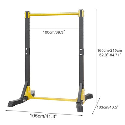 Power Tower Pull Up Bar and Dip Stand,Pull Up Stand Station 400LBS with 11 Gears Adjustment,Portable Pull-up Bar Station,Free Standing Pull Up Bar for Home Gym Fitness Equipment Black