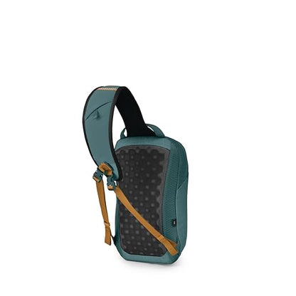 Osprey Quasar Shoulder Sling Bag - Everyday Crossbody Backpack with Laptop Sleeve, Bottle Pocket, & Phone Pocket, Torrent Blue Heather - color: Torrent Blue Heather