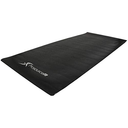 ProsourceFit Exercise Equipment & Treadmill Mat High Density PVC Floor Protector, 3 x 6.5-feet - color: Black Regular