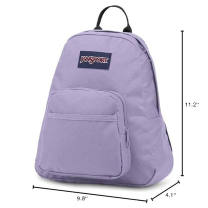 JanSport Half Pint Mini Backpack, 10.2 L - Durable Mini Bag Purse with Adjustable Shoulder Straps, Single Main Compartment, Zippered Stash Pocket, Pastel Lilac - color: Pastel Lilac