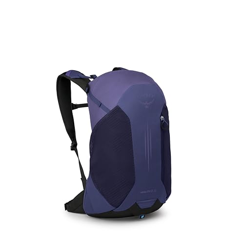 Osprey Hikelite LT 22L Hiking Backpack - Lightweight Travel Daypack with Rain Cover for Men and Women, Botswana Purple - color: Botswana Purple, style: 22l