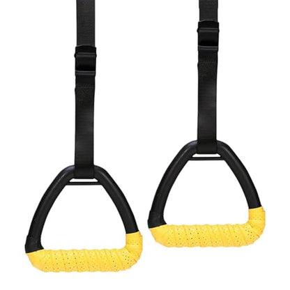 Workout Rings - with Adjustable Straps | Exercise Rings Adjustable Straps | for Fitness Strength Training Home Outdoor Garage Park School Adult Men - color: Style B