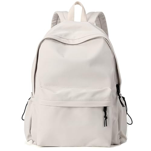 Backpack for Women College Cute Aesthetic Laptop Backpack Men Teacher Work Lightweight Casual Daypack Backpacks Anti theft Computer Gym Backpacks with Laptop Compartment White