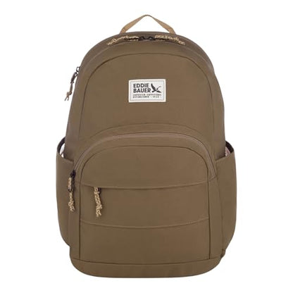 Eddie Bauer Campus Backpack 26L | Everyday Carry | Work | Travel | Commuter | Padded Laptop Sleeve | Stretch Bottle Pockets | Lightweight | Durable - Adler - color: Campus - Adler Green, size: 26L