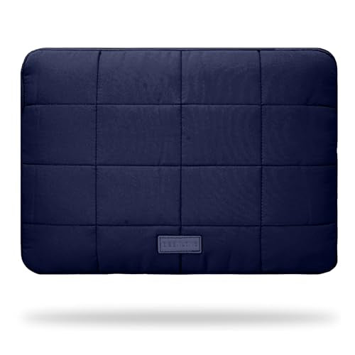 Puffy Laptop Sleeve 15-16 Inch Matte Navy, Waterproof Carrying Case Bag for Women, Fluffy Computer 15.6 HP Case, Compatible with MacBook Pro 16 Inch, MacBook Air M2 M1, Asus/Dell XPS/Lenovo - color: Matte Navy, size: 15-16 inch