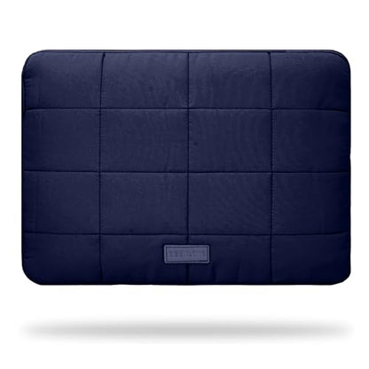 Puffy Laptop Sleeve 15-16 Inch Matte Navy, Waterproof Carrying Case Bag for Women, Fluffy Computer 15.6 HP Case, Compatible with MacBook Pro 16 Inch, MacBook Air M2 M1, Asus/Dell XPS/Lenovo - color: Matte Navy, size: 15-16 inch