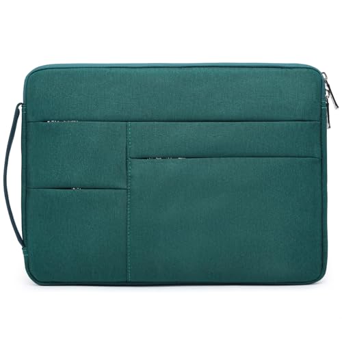 HYZUO 17-17.3 Inch Laptop Sleeve Bag Briefcase for 17" 17.3" HP/Dell/Lenovo/ASUS/LG/MSI Gaming Laptop/Razer Blade 17/18, Men Women NoteBook Protective Case Bag, Dark Green - color: Dark Green, size: 17-17.3 Inch