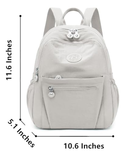 Mini Backpack Purse for Women, Stylish Daypack Shoulder Bag, Small Lightweight Daypack for Work Travle College (A- Cream White) - color: A- Cream White