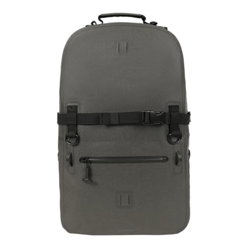 Breakwater Supply™ Fogland Waterproof IP68 Submersible Backpack | Laptop Sleeve & Airtight Zippers for Work, Travel, Outdoors, Boating, Hiking, Floating Dry Bag, Unisex, TPU (Charcoal, 25L) - color: Charcoal, size: 25L