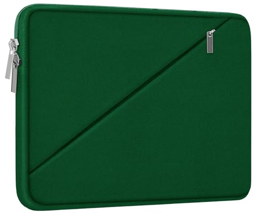 Laptop Case 15.6 inch, Traveling Carrying Computer Bag with Zippered Pocket, Shockproof Protective Laptop Sleeve Compatible for Apple Notebook, HP, Dell, Acer, Asus, Lenovo, Deep Green - color: Deep Green, size: 15.6 inch