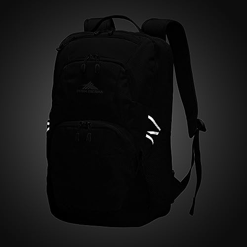 High Sierra Swoop Backpack, Lightweight Bookbag, Large Main Compartment + External Accessory Pockets, Separate Laptop Pocket, Dual Water Bottle Pockets, Fits most 17” Laptops, 30L Capacity, Olive - color: Olive