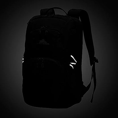 High Sierra Swoop Backpack, Lightweight Bookbag, Large Main Compartment + External Accessory Pockets, Separate Laptop Pocket, Dual Water Bottle Pockets, Fits most 17” Laptops, 30L Capacity, Olive - color: Olive