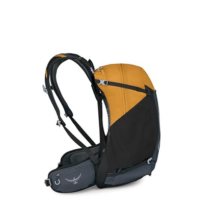 Osprey Hikelite 28L Durable Hiking Backpack - Travel Daypack with Rain Cover for Men and Women, Tungsten Yellow - color: Tungsten Yellow, style: 28l