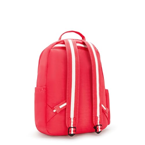 Kipling Women's Seoul 15" Laptop Backpack, Durable, Roomy with Padded Shoulder Straps, Built-In Protective Sleeve - color: Escape Red, size: 12.75''L x 17.25''H x 8''D