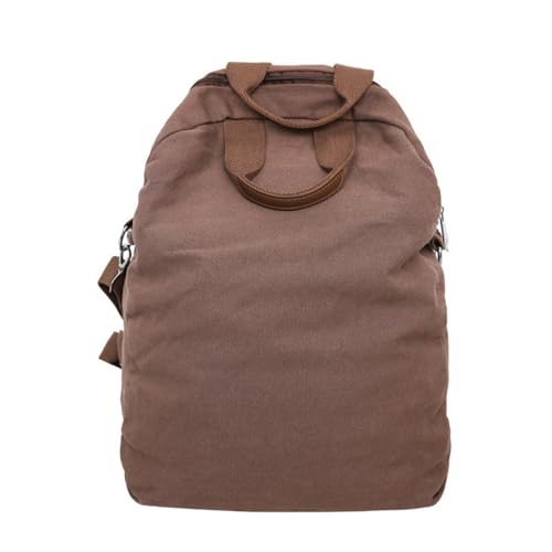 Grunge Hippie Boho Backpack Durable Canvas Casual Adjustable Daypack College Vintage Travel Rucksack for Women Men (Brown) - color: Brown