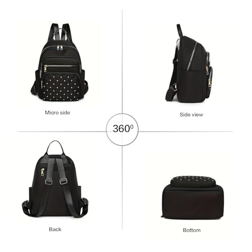 Women Casual Backpack: Multi-Pocket, Large-Capacity, Fashionable & Wear-Resistant - Ideal for Daily Commuting & Travel-white - color: White