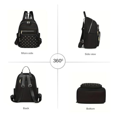 Women Casual Backpack: Multi-Pocket, Large-Capacity, Fashionable & Wear-Resistant - Ideal for Daily Commuting & Travel-Khaki - color: Khaki