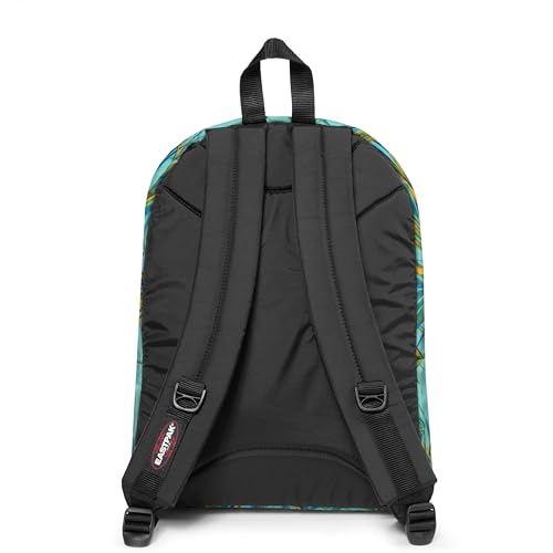 EASTPAK Pinnacle – 38L Everyday Backpack with Dual Compartments, Organizer Front Pocket, Padded Back Panel & Shoulder Straps, Brize Palm Aqua - color: Brize Palm Aqua