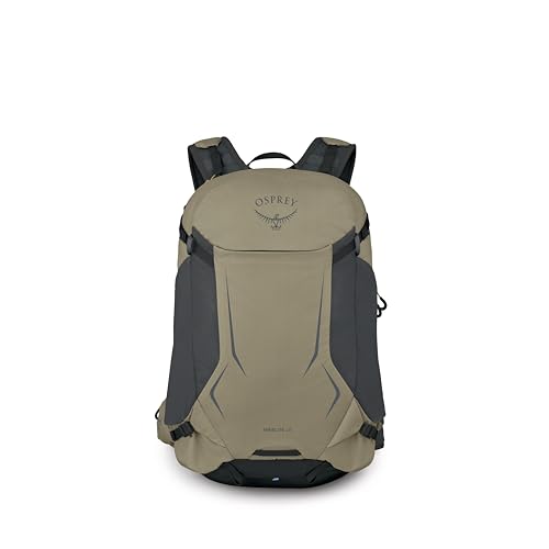 Osprey Hikelite 28L Durable Hiking Backpack - Travel Daypack with Rain Cover for Men and Women, Olive Tan - color: Olive Tan, style: 28l