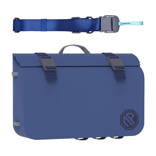 niphean IPX7 Waterproof Fanny Pack with Magnetic One-Hand Closure, Durable Waterproof Dry Bag, for Kayaking, Paddle Boarding, Beach Cruise Essentials, 2.5L Phone Pouch Dry Bags for Men Women - color: NavyBlue, size: 7.5L