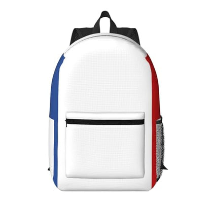 MZERSE Outdoor Backpack, Water Resistant Hiking Daypack France Flag Design, Casual Sports Bag for Men Women and Beach - color: Pattern (1108)