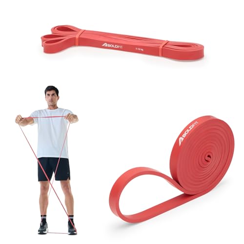 Boldfit heavy resistance band workout exercise and stretching pull up bands home exercise bands for gym men women resistance bands bands - style: Red: 7–15 kg