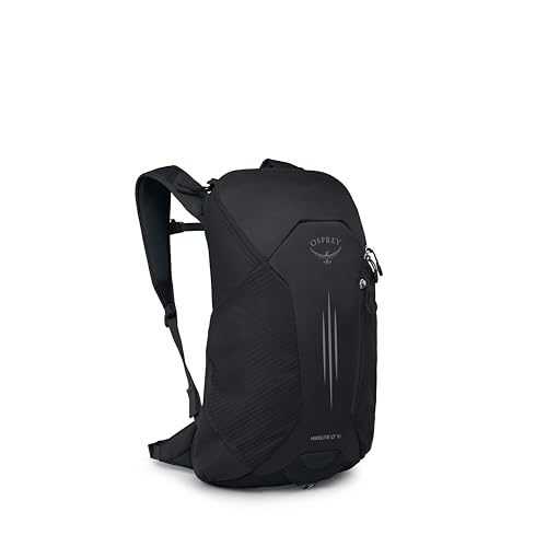 Osprey Hikelite LT 16L Hiking Backpack - Lightweight Travel Daypack with Rain Cover for Men and Women, Black - color: Black, style: 16l
