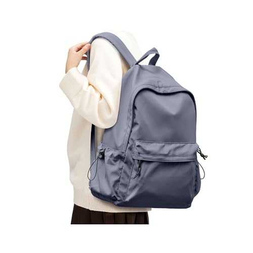 SEAFEW Blue Classic Basic Backpack for Women, Waterproof High School Bookbag, Lightweight Casual Travel Daypack, College Backpack Men, Middle School Bag for Girls Boys - color: Dark Blue Classic