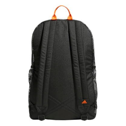 adidas Hermosa Mesh See-Through Backpack – Festival Concert Stadium Beach Bag, 29L, Camouflage Carbon/Impact Orange/Black/2, OSFA - color: Camouflage Carbon/Impact Orange/Black/2