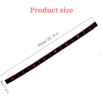 UncleS Elastic Tension Band Exercise Pull Rope Stretch Rope 8 Segment Pilates Stretching Band Female Resistance Training Equipment Fitness Exercise Resistance With Number - color: Blue