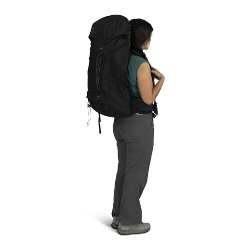 Osprey Tempest 44L Women's Lightweight Hiking Backpack - Daypack for Travel & Camping, Red Pampas/Coal Grey, M/L - color: Red Pampas/Coal Grey, size: Medium-Large