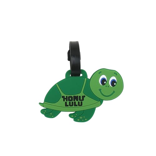 Cute Silicone Luggage Tag for Women Men Unique Travel Bag Tags Funny Colorful Identifier Suitcase Label (Tortoise) - color: Tortoise
