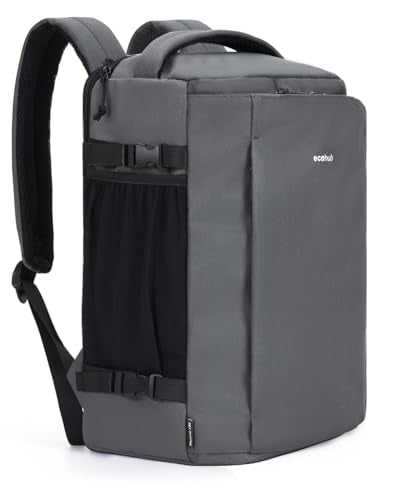 ECOHUB 30L Travel Backpack, Flight Approved Bag for Men & Women, Fits 17.3" Laptop, Weekend Daypack for Work, College & Trips, Grey - color: Grey