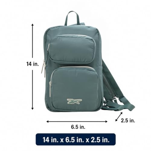 Reebok Unisex Crossbody Bag - Convertible Compact Durable Cross Body Bag for Women and Men - Gym and Travel Essentials, Size One Size, Mikayla Green - color: Mikayla Green