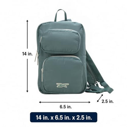 Reebok Unisex Crossbody Bag - Convertible Compact Durable Cross Body Bag for Women and Men - Gym and Travel Essentials, Size One Size, Mikayla Green - color: Mikayla Green