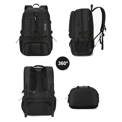 80L Large Travel Backpack with Shoe Compartment,Expandable Business Carry On Backpacks,Laptop Backpack with USB Charging Port (80) - size: 80