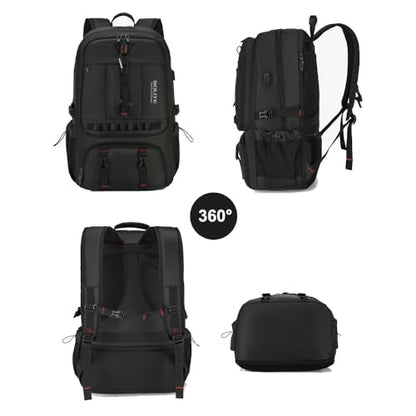 80L Large Travel Backpack with Shoe Compartment,Expandable Business Carry On Backpacks,Laptop Backpack with USB Charging Port (80) - size: 80