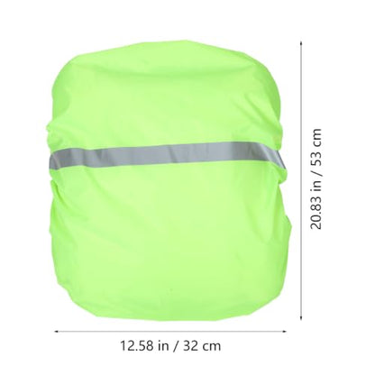 ibasenice Back Rain Cover Rear Bag Rain Covers Waterproof Back Covers Rucksacks Covers Waterproof School Bag - color: Light Green