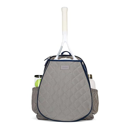 Ame & Lulu Game On Tennis Backpack - Contains Padded & Adjustable Straps - Two Exterior Water Bottle Pockets - color: Windsor